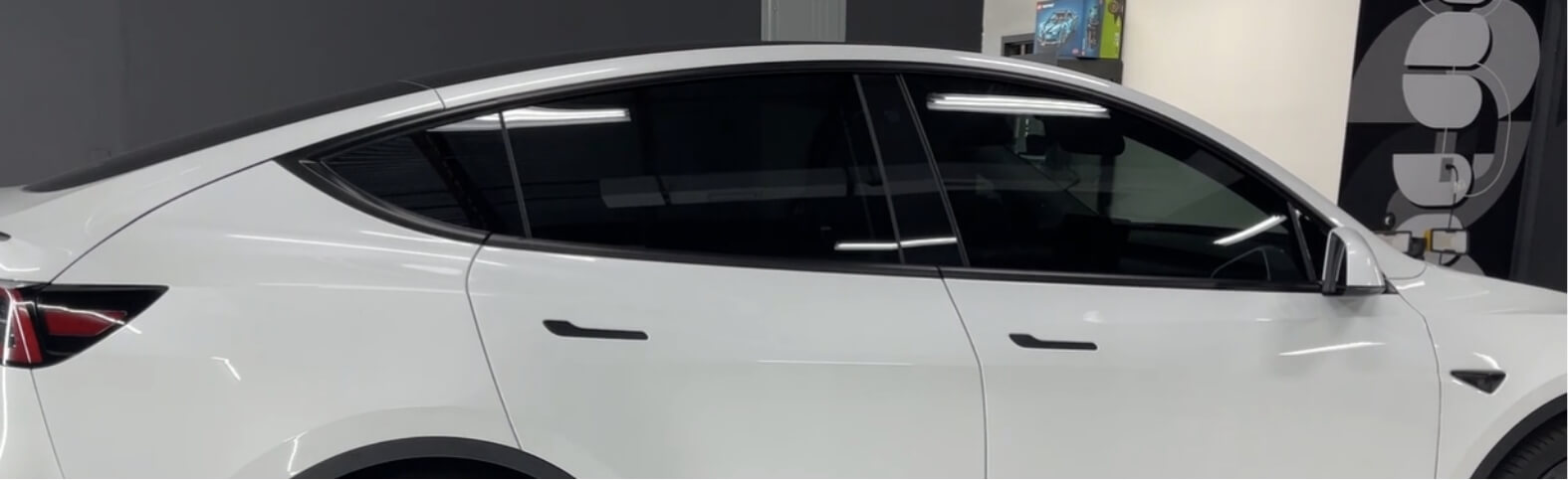 Window tint for a 2022 Tesla Model Y with XR plus nano-ceramic film