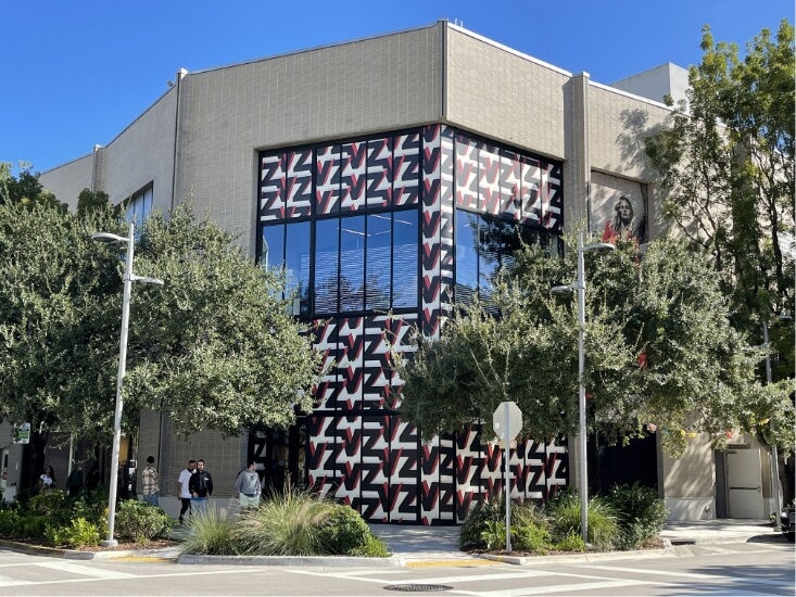 Large format printing for store front with 3m vinyl graphics. Any design can be printed and installed on windows and walls